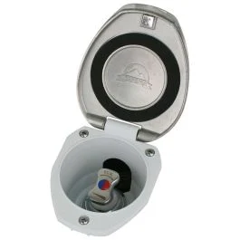 Scandvik Recessed T-Handle Mixing Valve - Ss W/White Cup