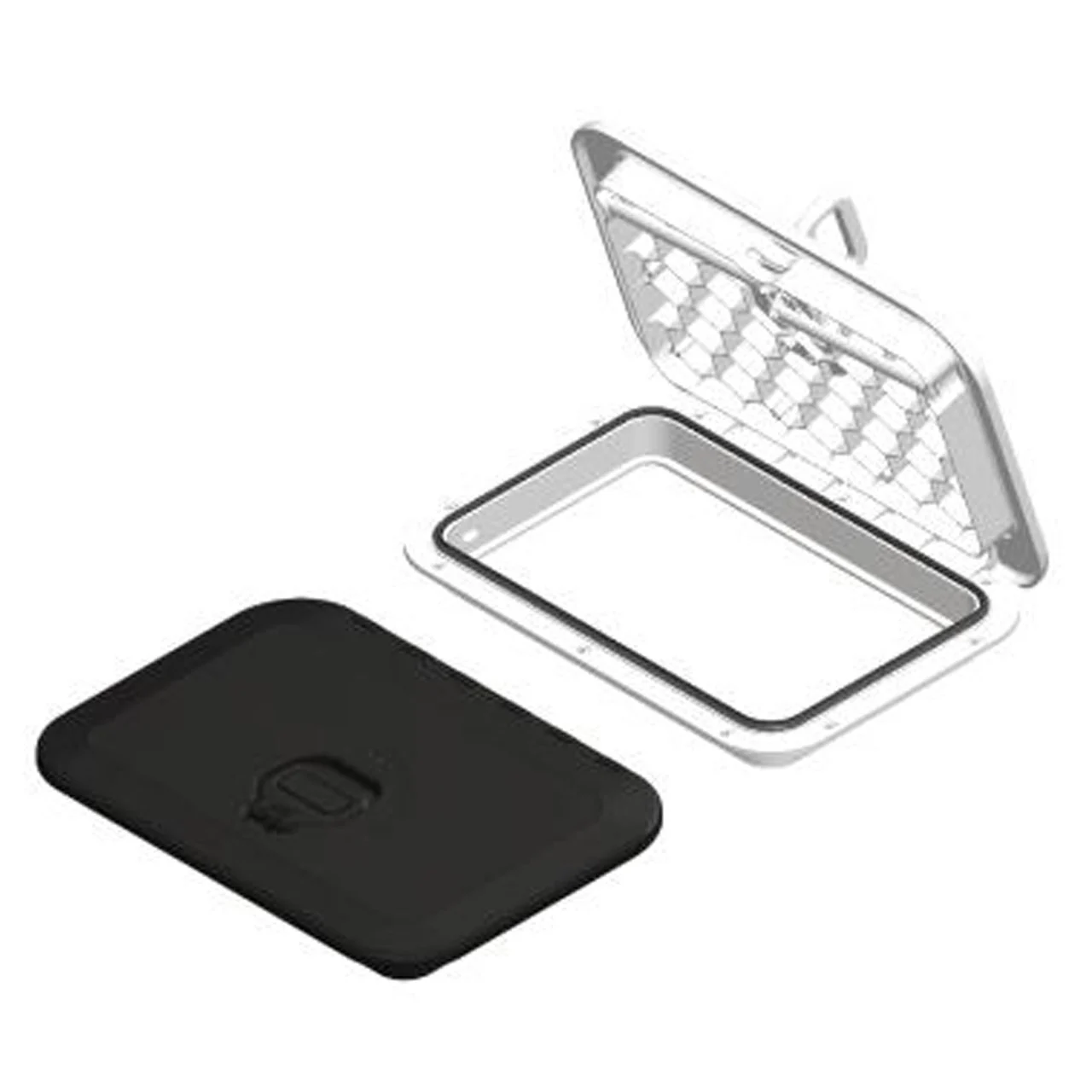 Sea-Dog 336525 Triple Latch Rectangular Marine Hatch - 10.25" x 14", Black - 336525