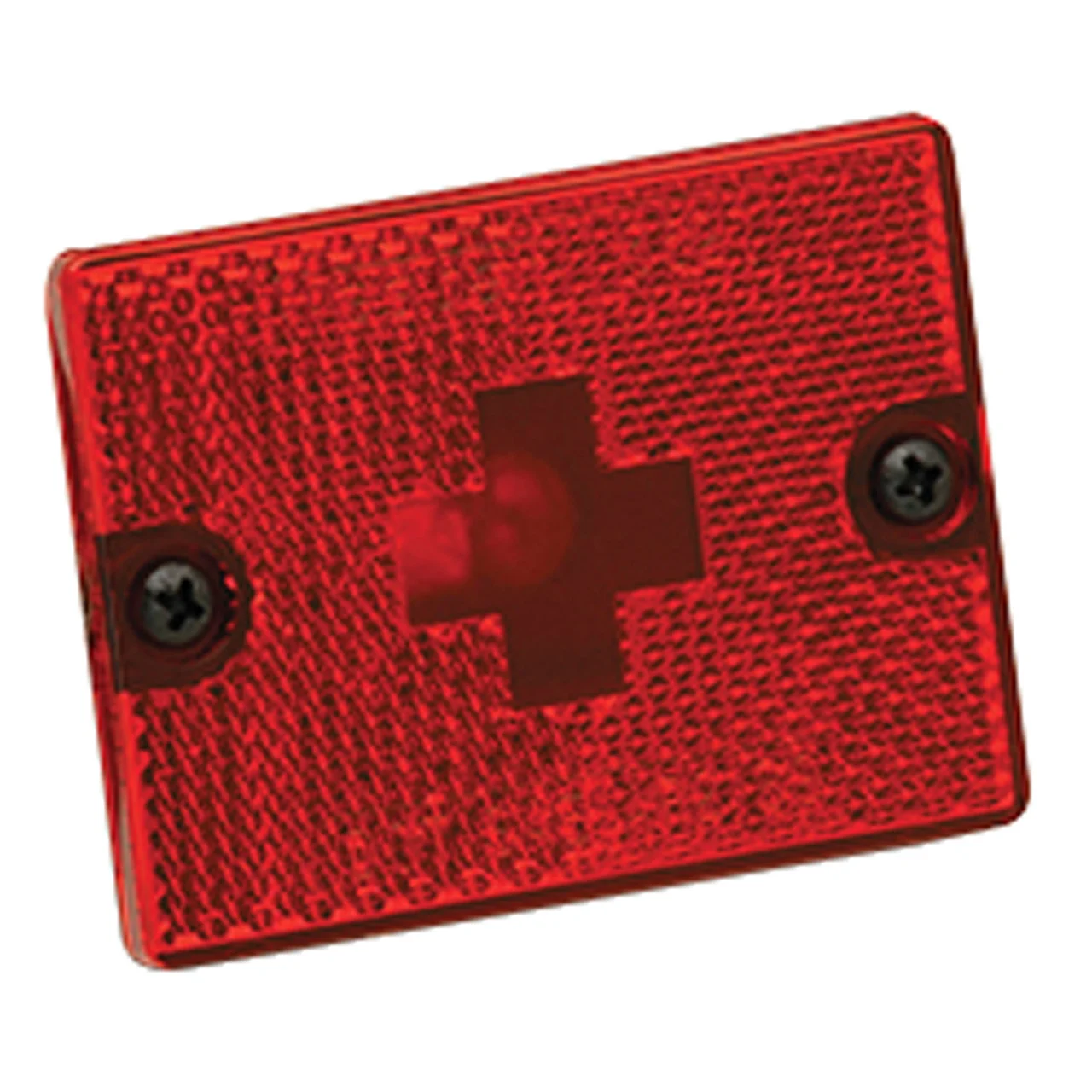 Wesbar 003337 Clearance/Side Marker Lights with Reflex Lens - Replacement Lens, Red - 3337