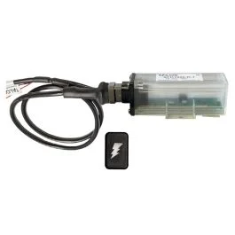 Talos Remote Housing Lightning Detection System W/10' Cable - Black Rectangular Indicator W/Translucent Housing