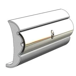 Taco Rigid Vinyl Flex-Core Rub Rail 1.58" X .635" - Frosty White 60'