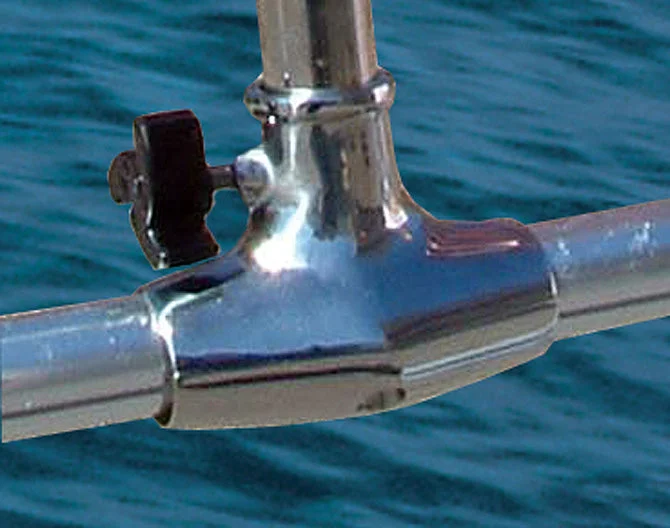 Taylor Made SS Rail Mount Flag Pole Socket Fits 1-1/8"-1-1/4" Rails, 1" Flag Staff