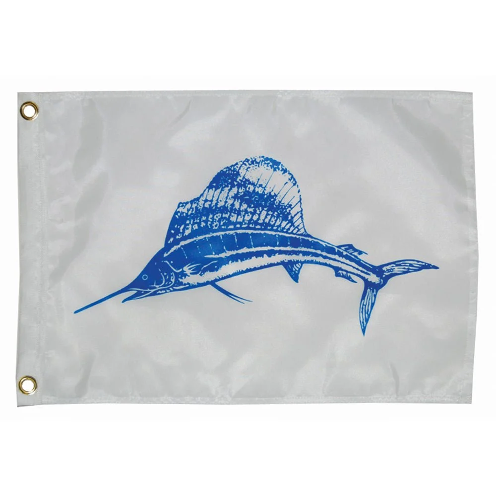 Taylor Made 12" x 18" Sailfish Flag – Marine Boat Replacement Part