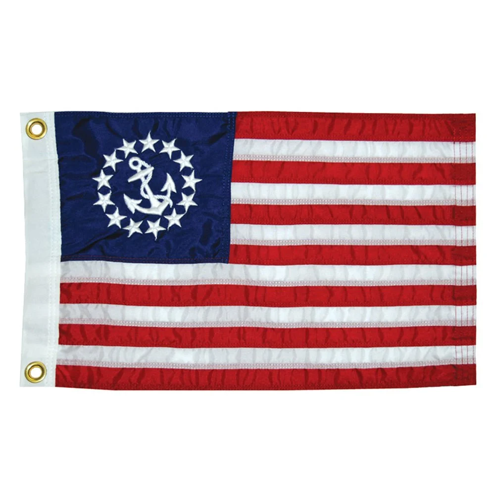 Taylor Made 16" x 24" Deluxe Sewn US Yacht Ensign Flag – Marine Boat Replacement Part