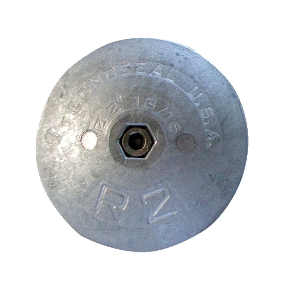 Tecnoseal R2 Rudder Anode - Zinc - 2-13/16" Diameter – Marine Boat Replacement Part