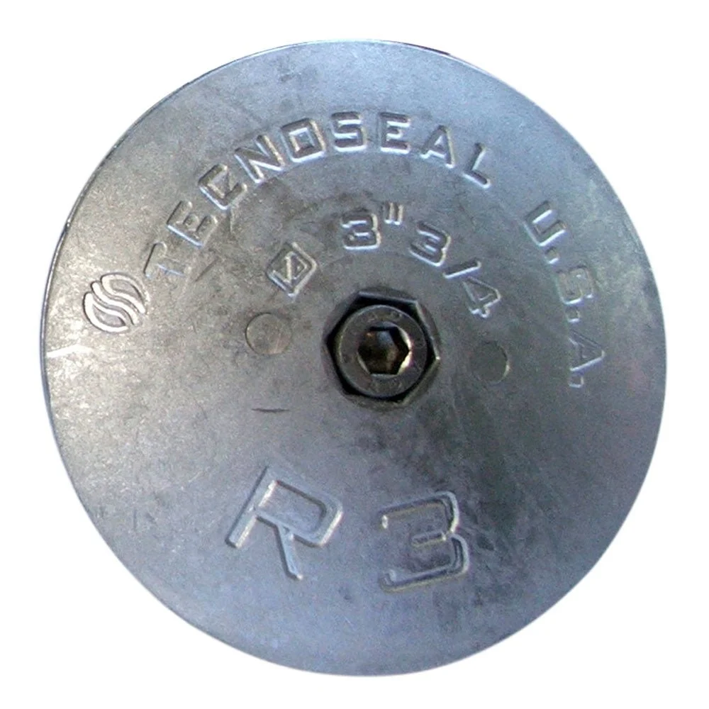 Tecnoseal R3AL Rudder Anode - Aluminum - 3-3/4" Diameter – Marine Boat Replacement Part