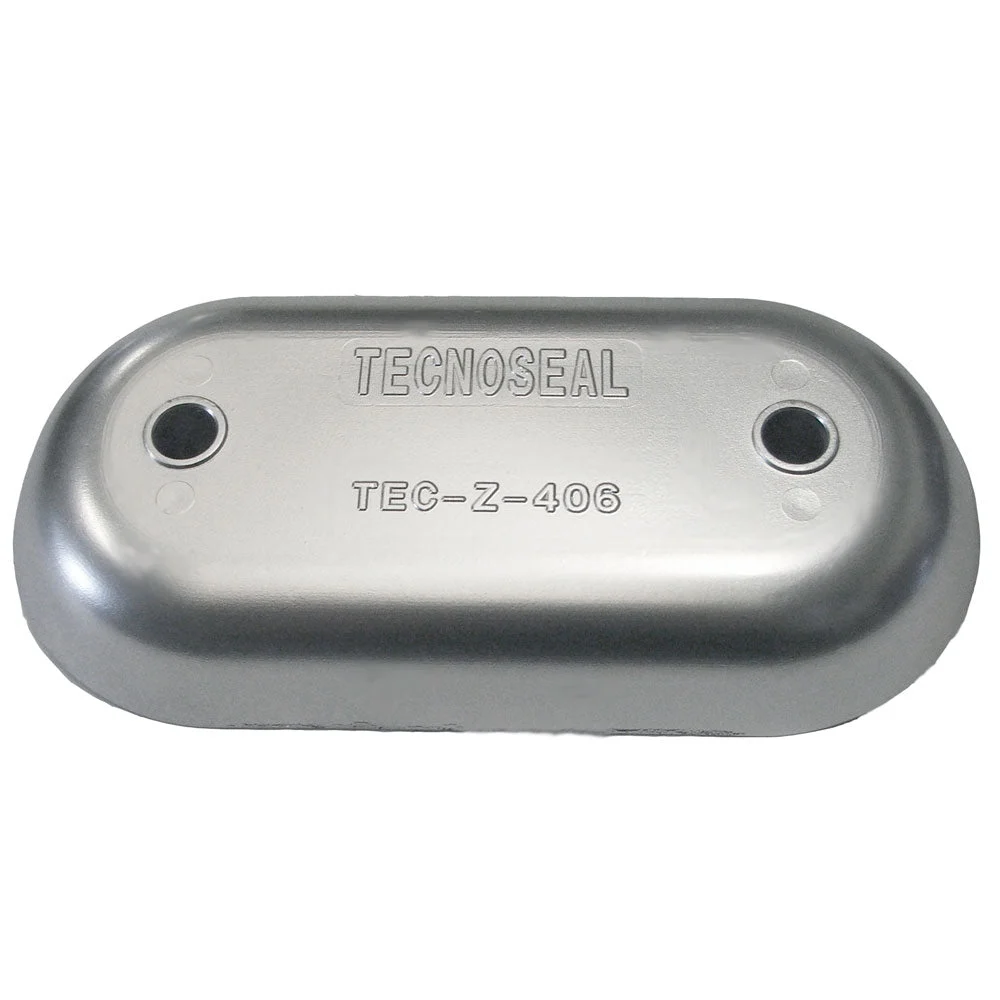 Tecnoseal Z406 Hull Plate Anode - Zinc – Marine Boat Replacement Part