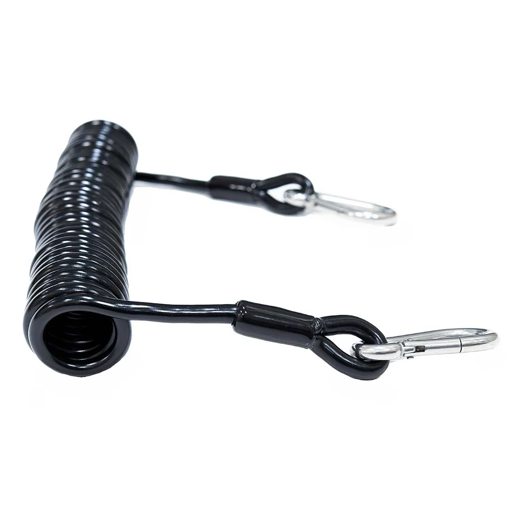 Tigress Heavy-Duty Coiled Safety Tether - 1200lbs – Marine Boat Replacement Part