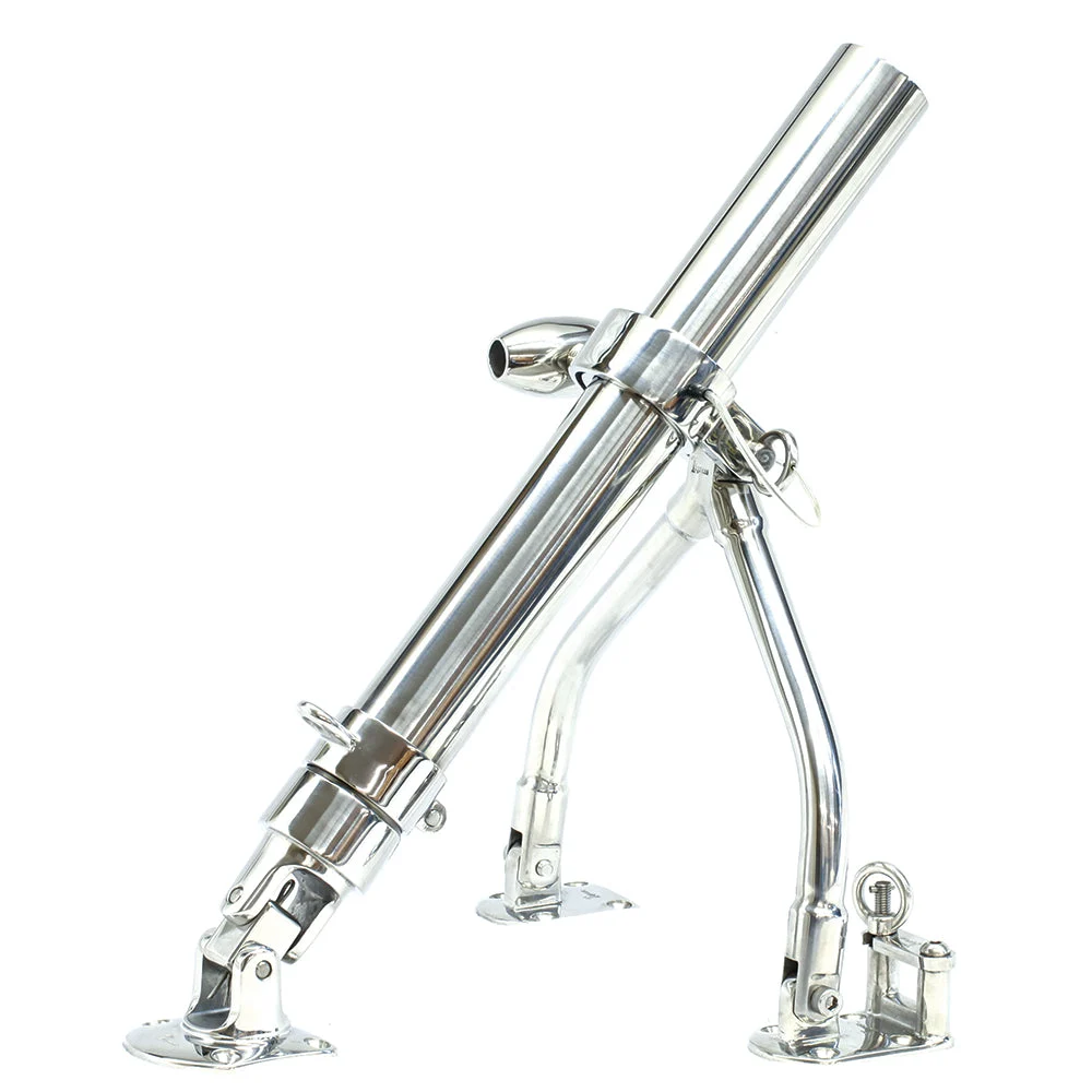 Tigress Large Side Mount Adjustable Outrigger Holders - 2" O.D.(1-7/8"I.D.) - Pair