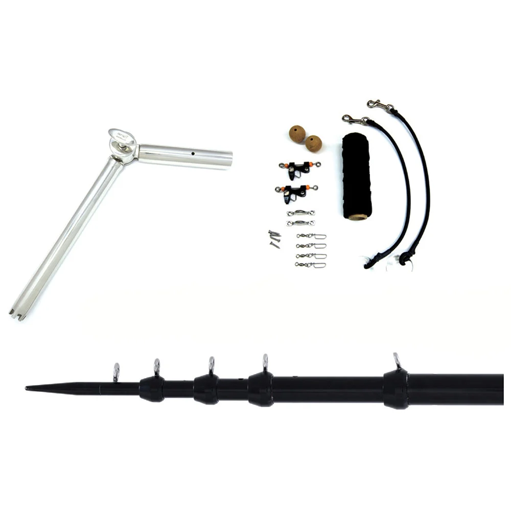 Tigress Rod Holder/Outrigger Telescoping System - 1-1/8" Mount - Black