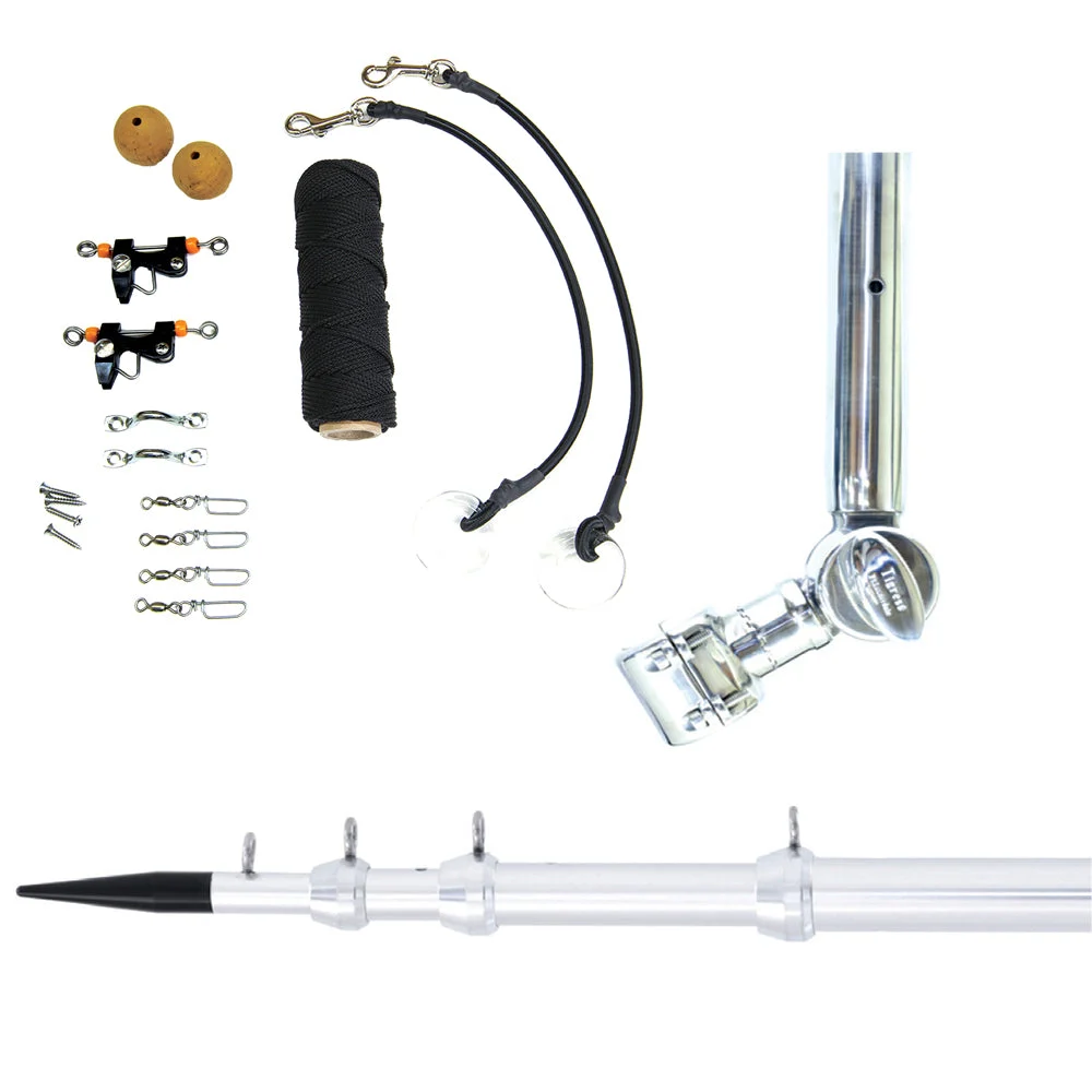 Tigress T-Top Clamp-On Telescoping System - 1-1/8" - Silver