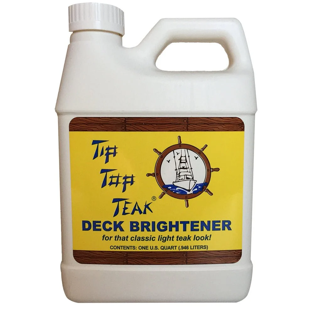Tip Top Teak Deck Brightener - Quart – Marine Boat Replacement Part