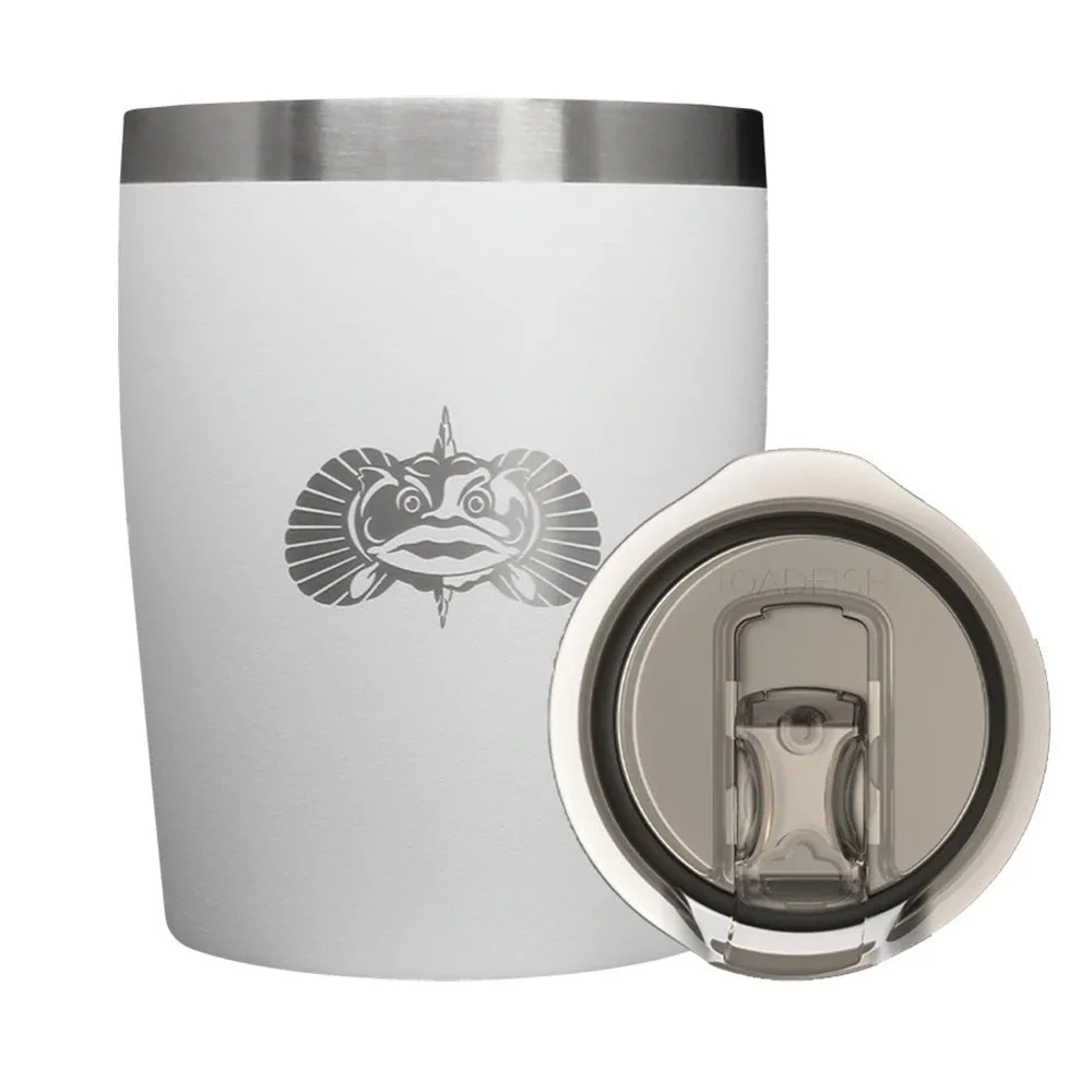Toadfish Non-Tipping 10oz Rocks Tumbler - White – Marine Boat Replacement Part