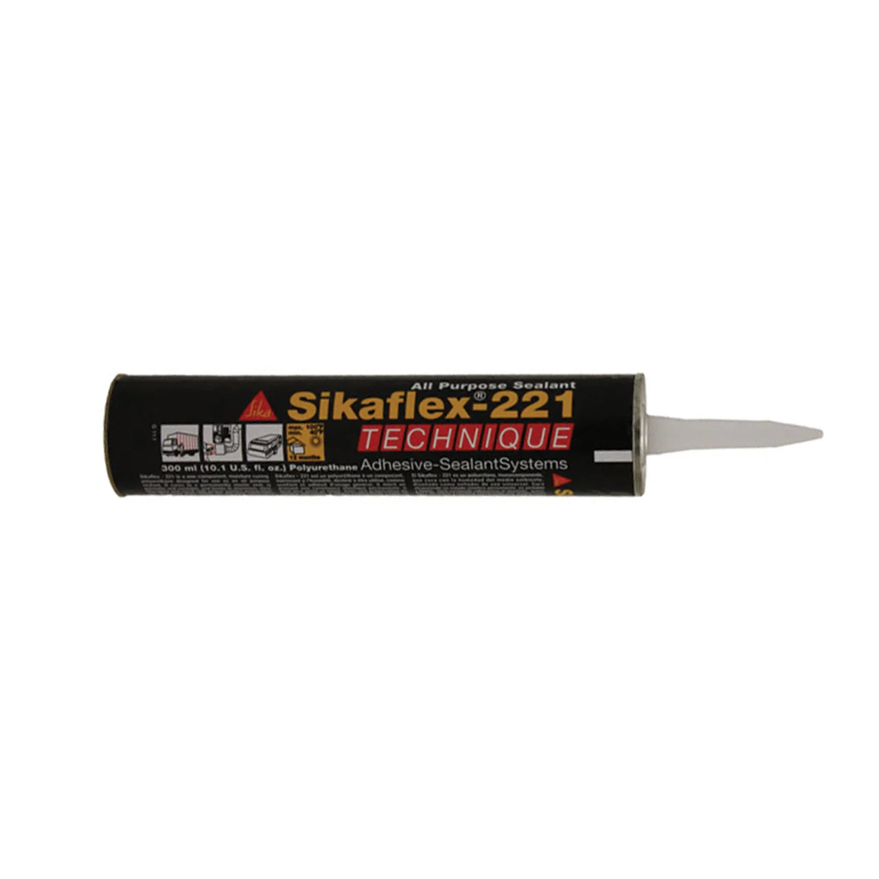 AP Products 017-90893 Sikaflex-221, Black - 017-90893