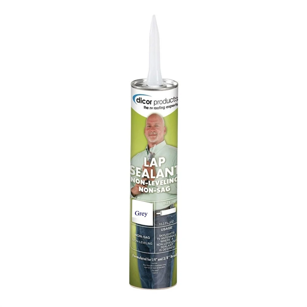 Dicor 551LSG-1 EPDM Non-Sag Lap Seal - 10.3 oz. Tube, Gray - 551LSG-1