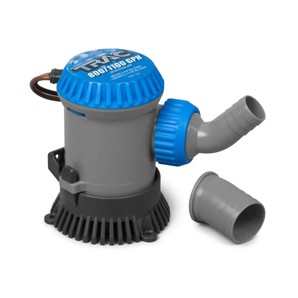 TRAC Outdoors Bilge Pump - 800/1100 GPH - Non-Automatic – Marine Boat Replacement Part