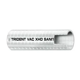 Trident Marine 1" Vac Xhd Sanitation Hose - Hard Pvc Helix - White - Sold By The Foot