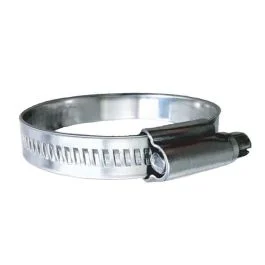 Trident Marine 316 Ss Non-Perforated Worm Gear Hose Clamp - 15/32" Band - (1-3/4" &Ndash; 2-1/4") Clamping Range - 10-Pack - Sae Size 28