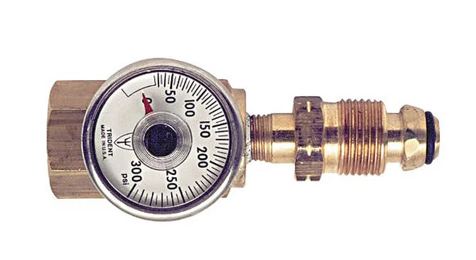 Trident LPG Leak Test Adapter w/ Gauge