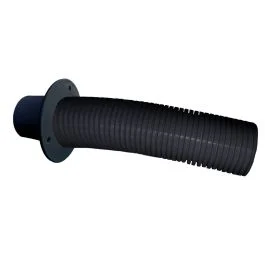 Trident Marine 4' Black Stern Flex Hose W/Transom Flange