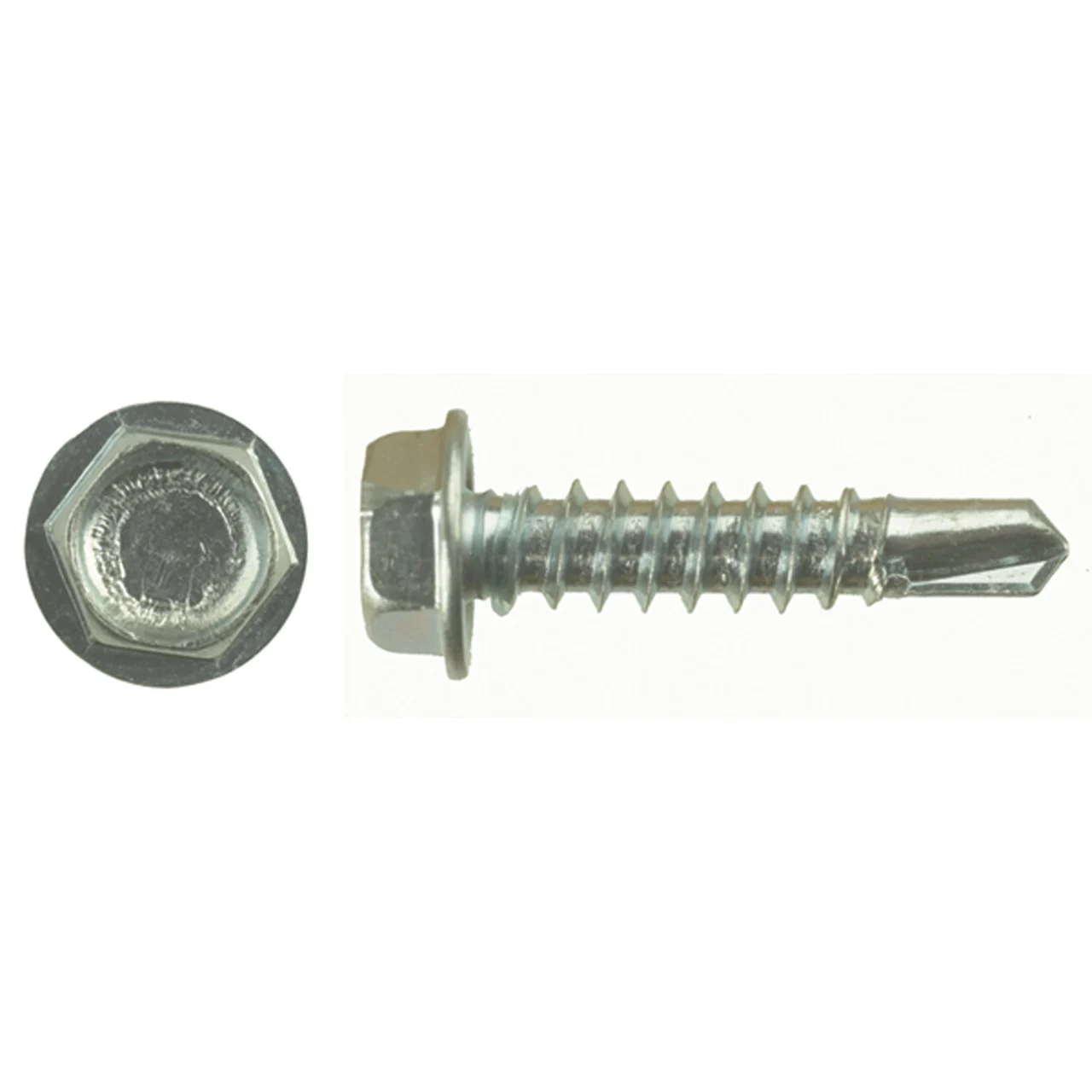 AP Products 012-DP100 8 X 1 Self-Tapping 1/4" Hex Head Screw, Pack of 100 - 1" - 012-DP100 8 X 1