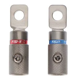 T-Spec Vr48 V10 Heavy Duty Set Screw Terminals - 4 Awg - 2 Pack