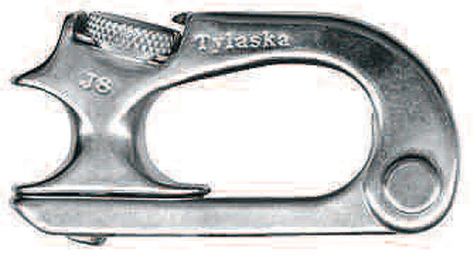 Tylaska J8 J-Lock Shackle For 5/16-3/8" Line 4,000# WL / 8,000# BS