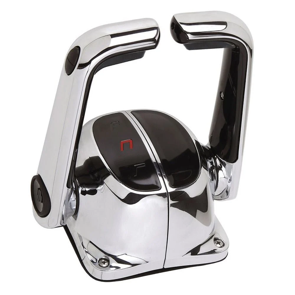 Uflex USA Outboard Uflex Twin Lever Top Mount Control w/Neutral Lock & Trim Switch - Chrome