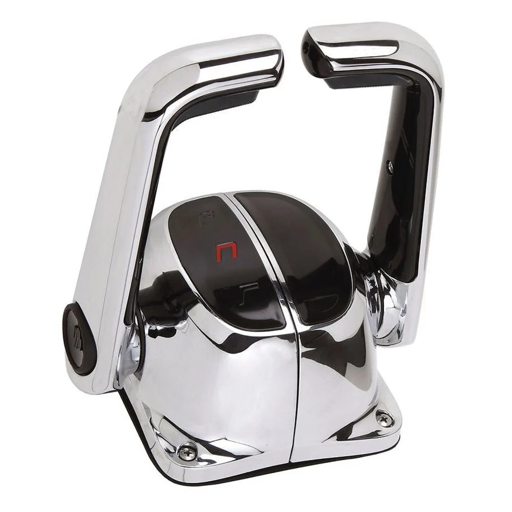 Uflex USA Outboard Uflex Twin Lever Top Mount Control w/Neutral Lock - No Trim Switch - Chrome