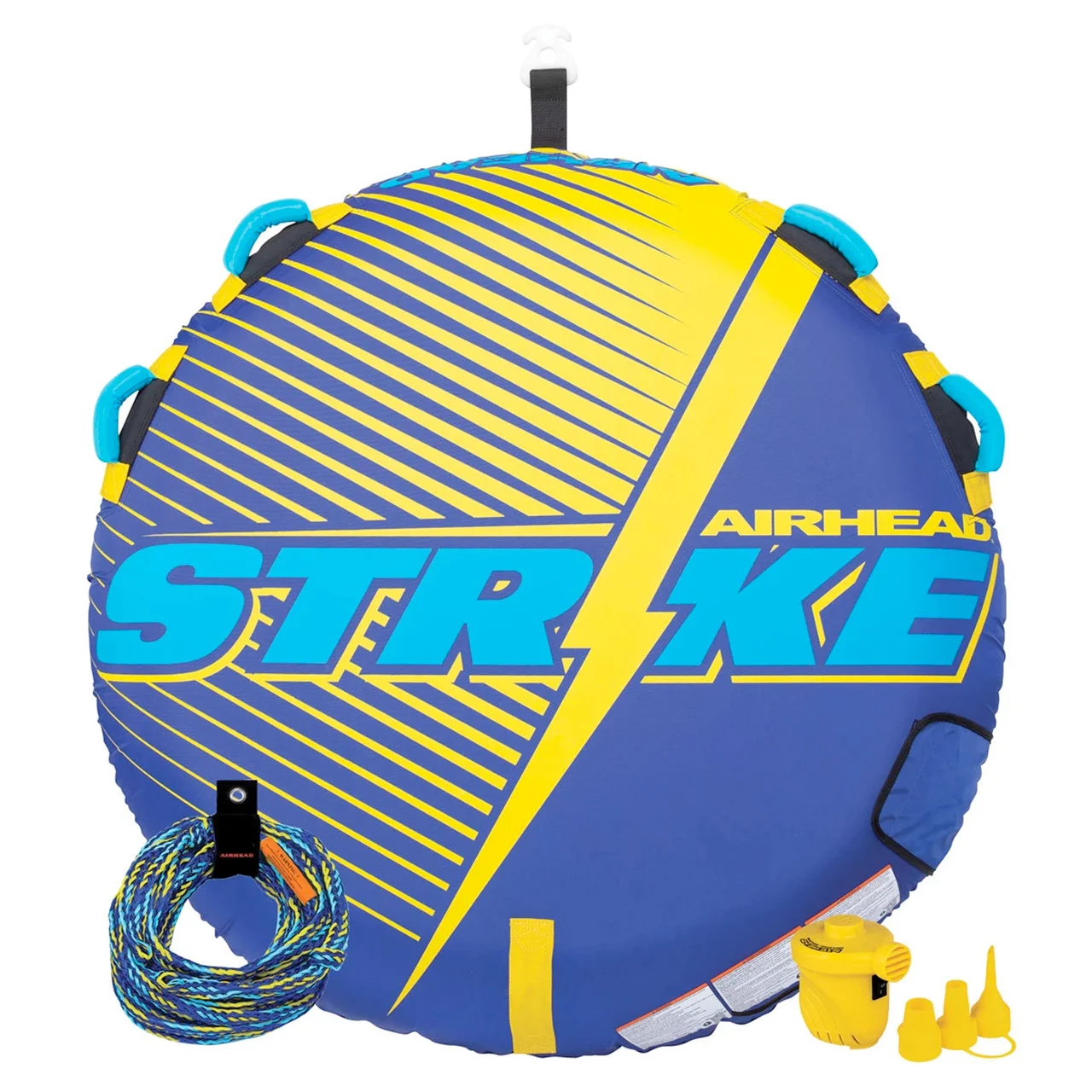 Airhead AHST-23K STRIKE 2 Inflatable 1 Rider Towable with Pump and Rope - AHST-23K