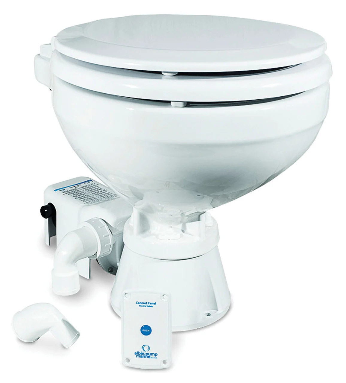 Albin 07-02-004 Standard Electric EVO Compact Toilet - 12V - 07-02-004