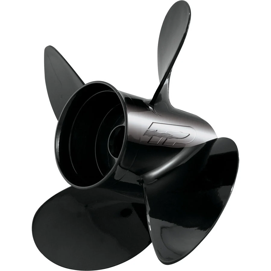 Turning Point Propellers 21501540 Hustler 4-Blade Aluminum Propeller for 90-300+hp Engines with 4.75" Gearcase - 15" x 15", Left Hand Prop LE-1515-4L - 21501540