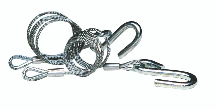 Tie Down 59539 Hitch Cables with Wire Safety Latch Class III - 5,000 lbs., Galvanized - 59539