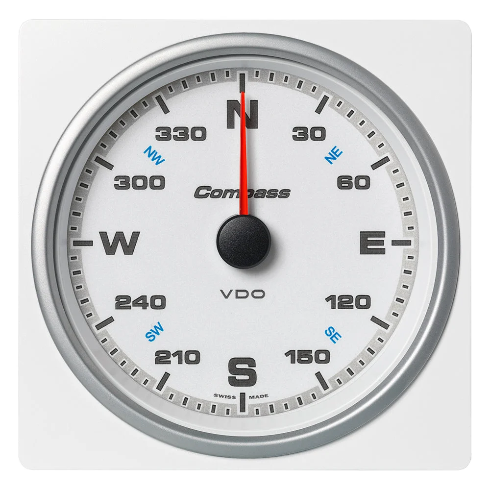 Veratron 4-3/8" (110mm) AcquaLink® Compass 360° - 12/24V - White Dial & Bezel