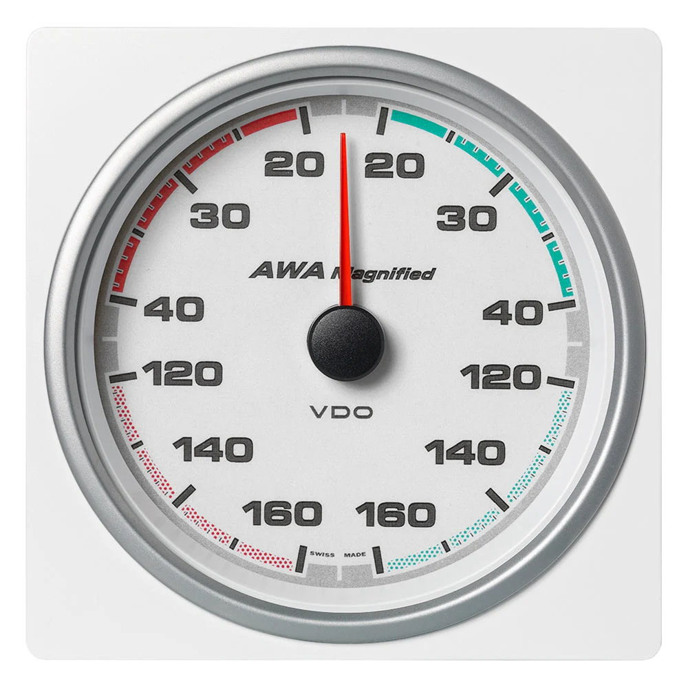 Veratron 4-3/8" (110mm) AcquaLink® Apparent Wind Angle Magnified 360° - 12/24V - White Dial & Bezel