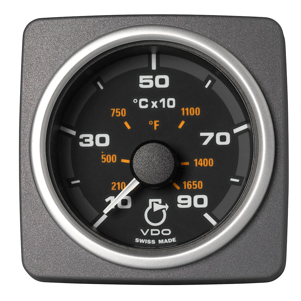 Veratron 52 MM (2-1/16") AcquaLink Pyrometer Gauge 900°C/1650°F - Black Dial & Bezel