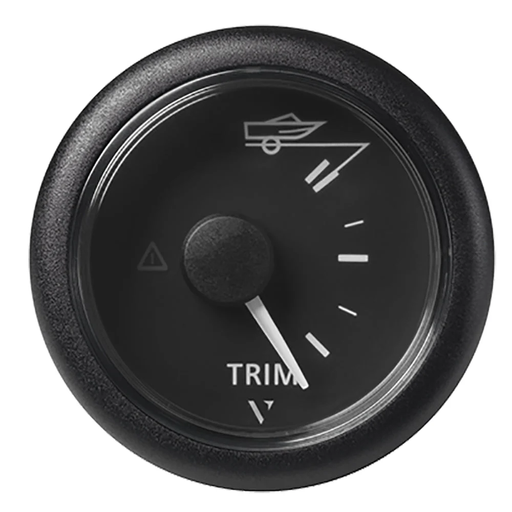 Veratron Outboard 52MM (2-1/16") ViewLine Trim Indicator Gauge Up/Down - Black Dial & Round Bezel