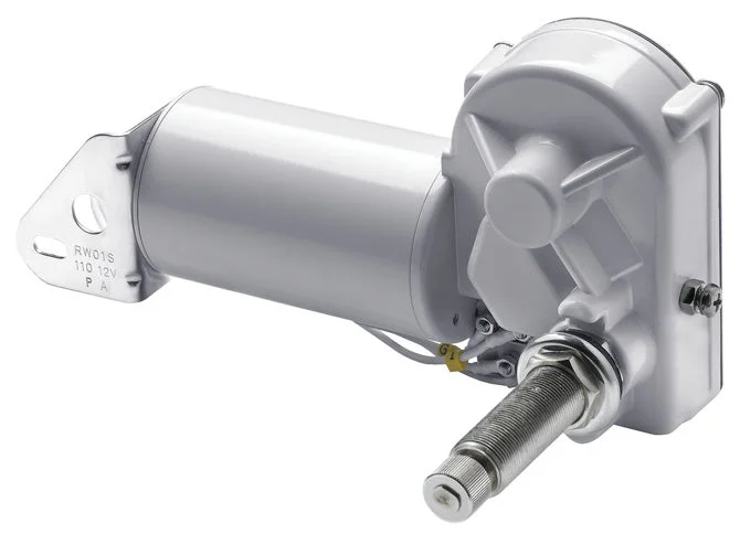 Vetus Wiper Motor and Spindle w/Parallel End - 2-Speed 12V - 50mm