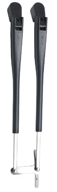 Vetus Black Parallel Wiper Arm Set - Length 308 -393mm