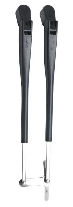 Vetus Black Parallel Wiper Arm Set - 386 - 471mm Length