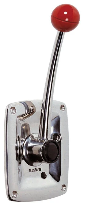 Vetus Side Mounted Single Lever Remote SS Handle SS Housing