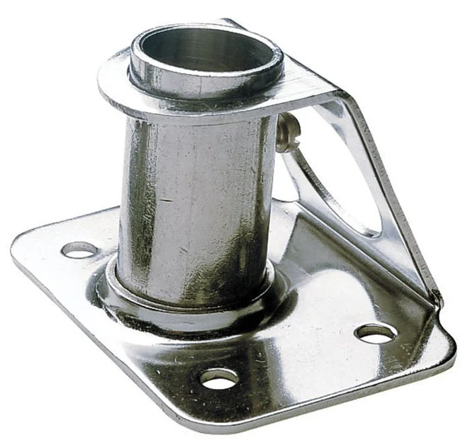 Vetus Stanchion Socket 6 Degree SS - 25mm Dia. 90 L x 67 Base x 60mm Ht.