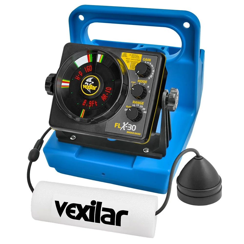 Vexilar FLX-30 Genz Pack w/Broad Band Ice Ducer & Vexilar Lithium Battery – Marine Boat Replacement Part