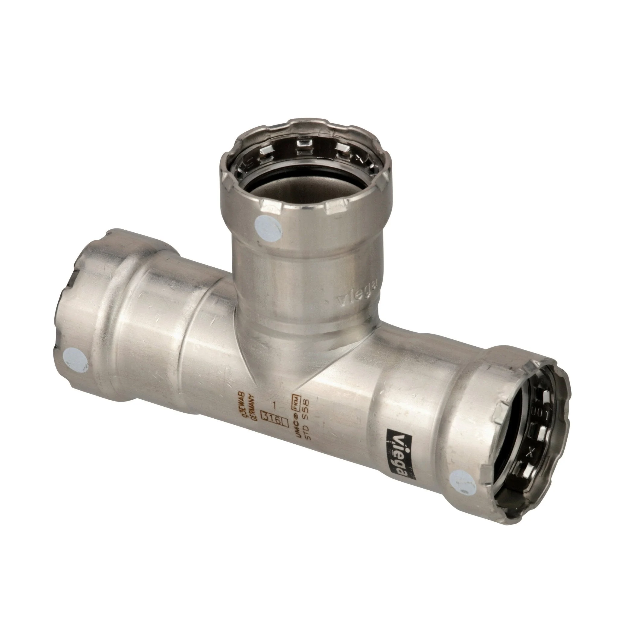 Viega MegaPress 316 FKM Tee - 3/4" x 3/4" x 3/4" – Marine Boat Replacement Part