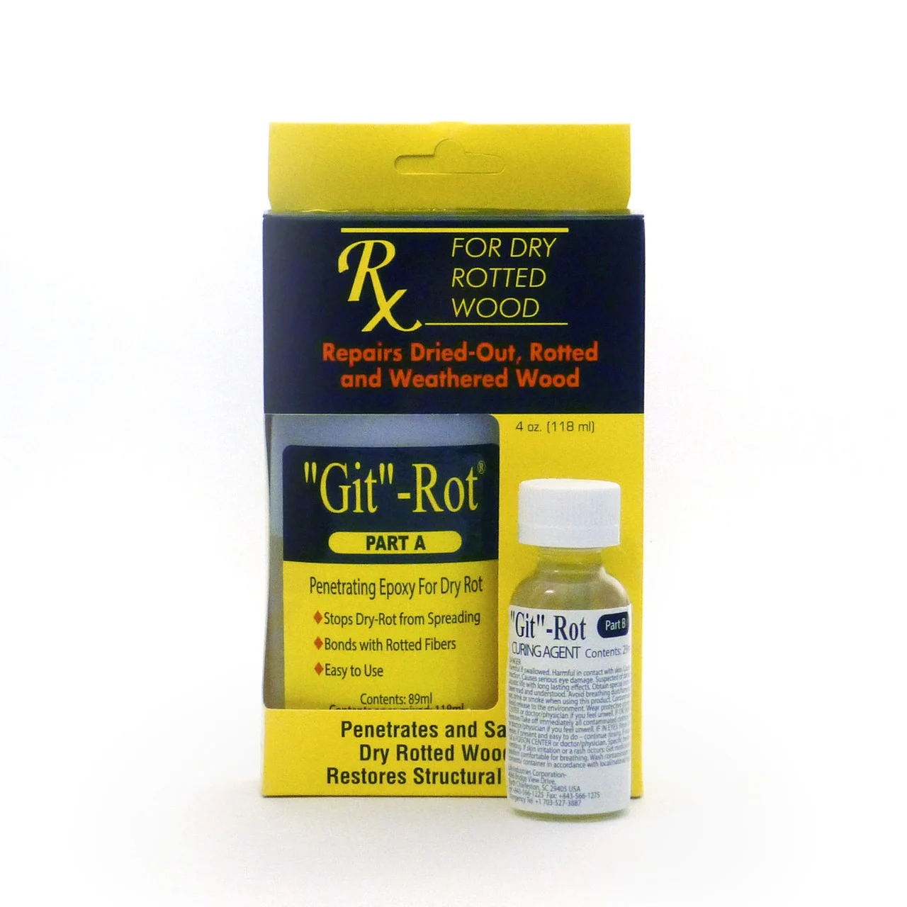 BoatLIFE 1063 Git Rot Wood Restoration Resin Kit - 4 oz - 1063