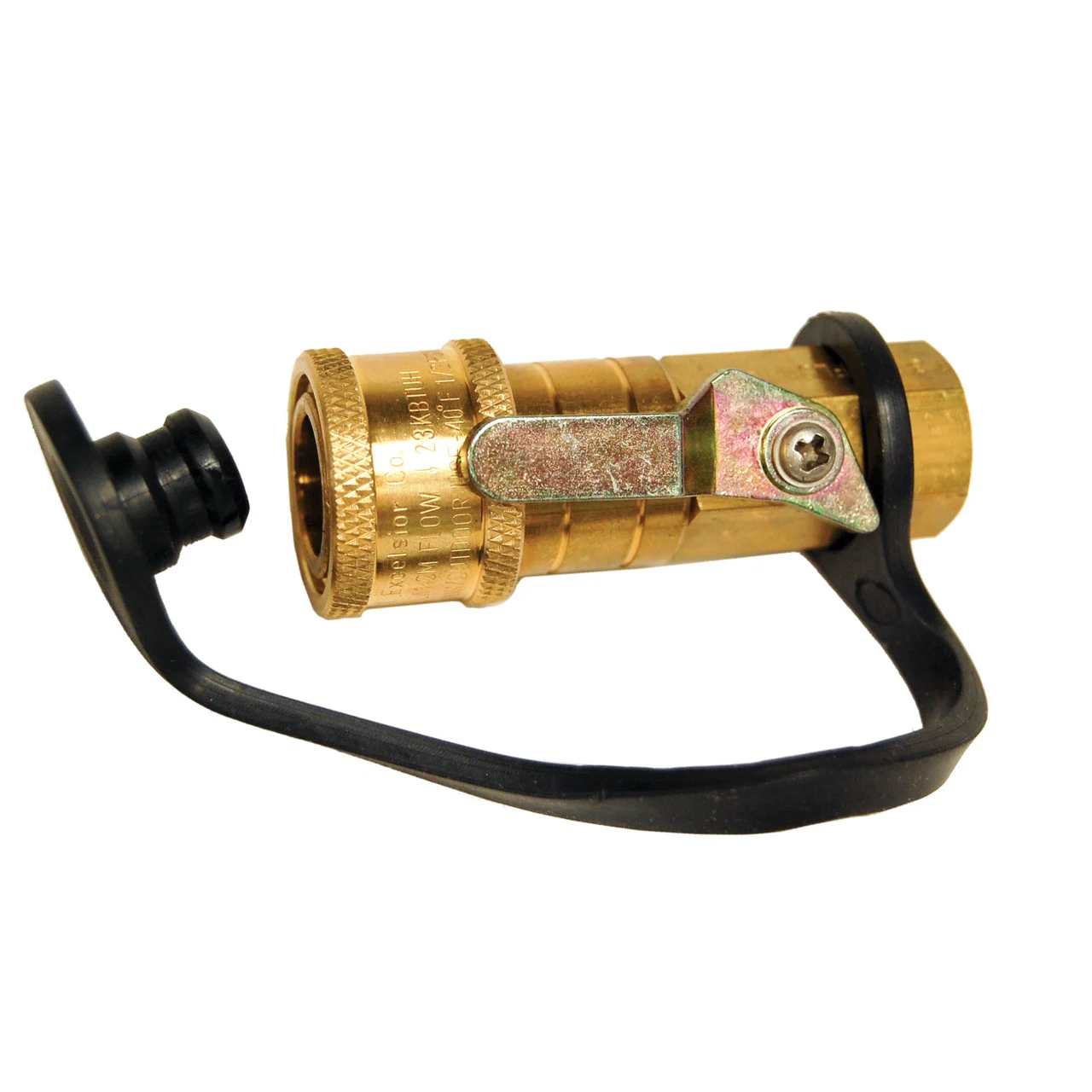Marshall Excelsior ME-GMCL-4 Quick Disconnect End - 1/4 in. with Ball Valve End - ME-GMCL-4