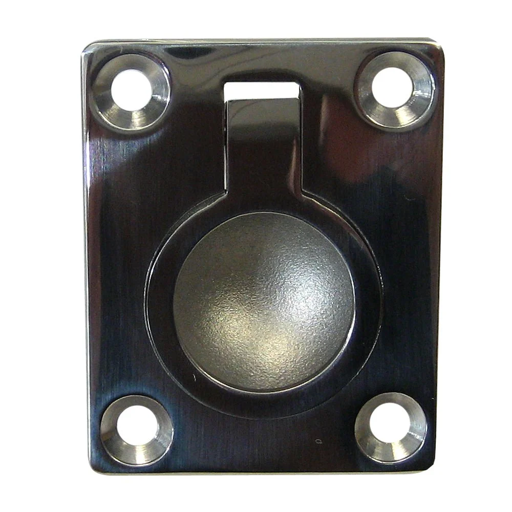 Whitecap Flush Pull Ring - 316 Stainless Steel - 1-1/2" x 1-7/8" – Marine Boat Replacement Part