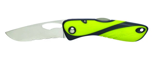 Wichard Knife Offshore Serrated Fluorescent