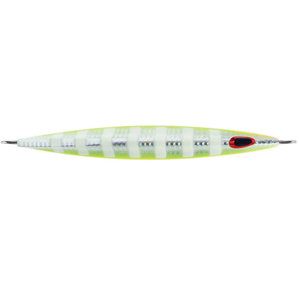 Williamson Kensaki 280 Jig - 7.25" - 9-7/8oz - UV Chartreuse Glow Zebra – Marine Boat Replacement Part