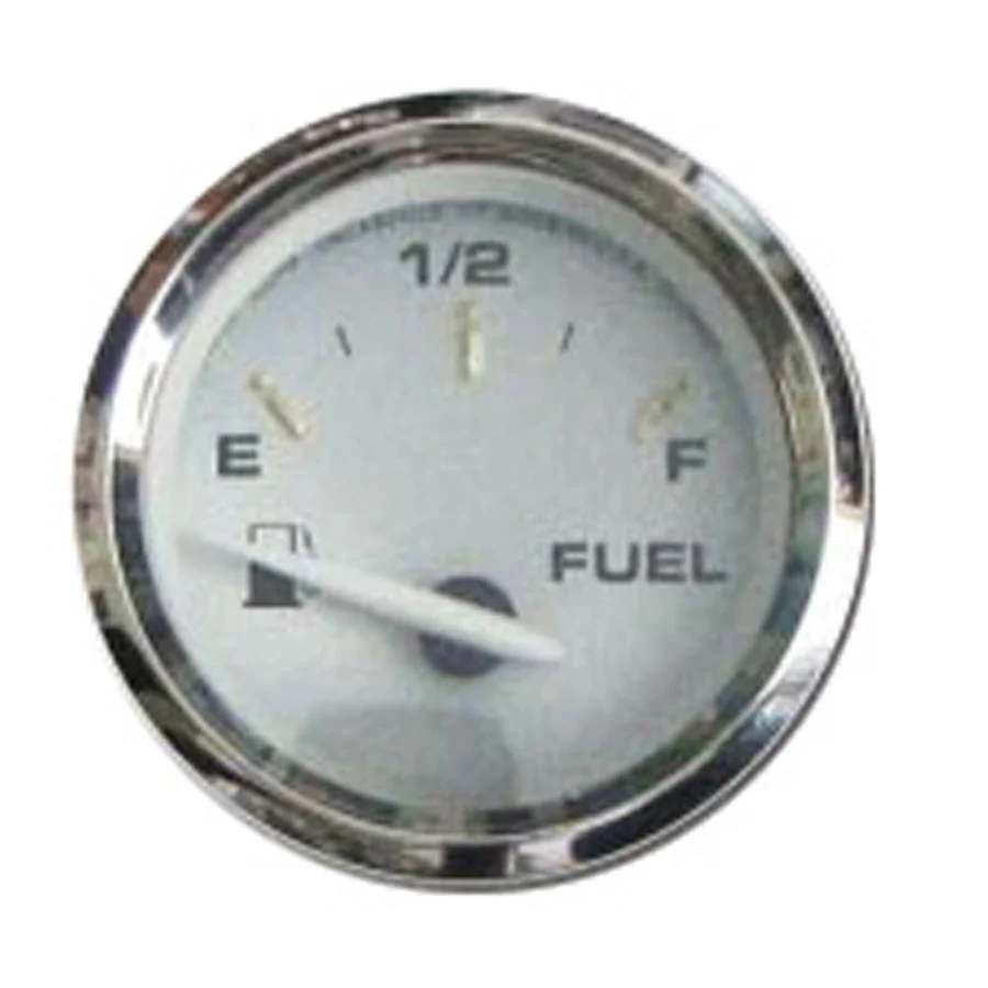 Faria 16001 Spun Silver Fuel Gauge - 16001